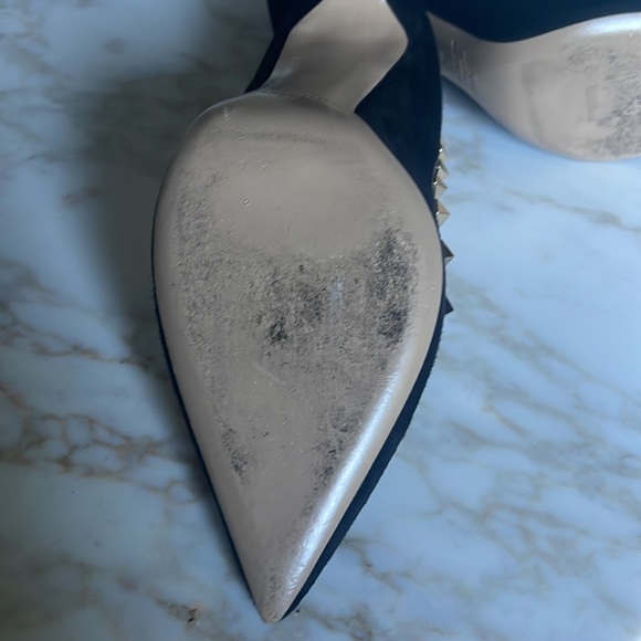 Valentino black suede 41/2 inch heel! Size 39 - Picture 5 of 6